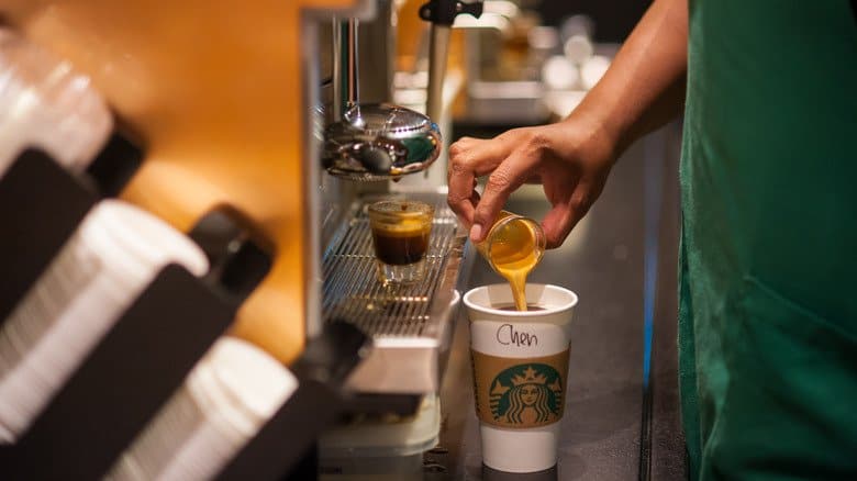how much caffeine is in a starbucks espresso shot