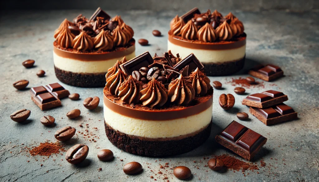 Irresistible mini chocolate coffee cheesecake recipe

