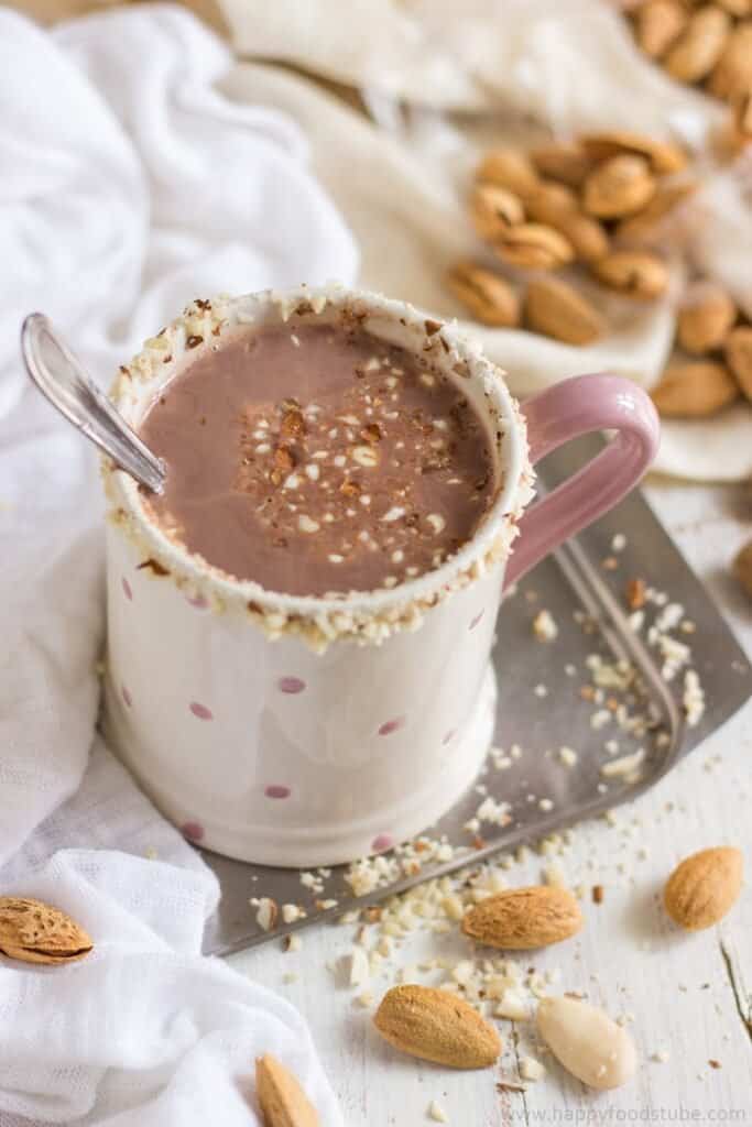 Recipes Using Frothed Almond Milk: Almond Milk Hot Chocolate