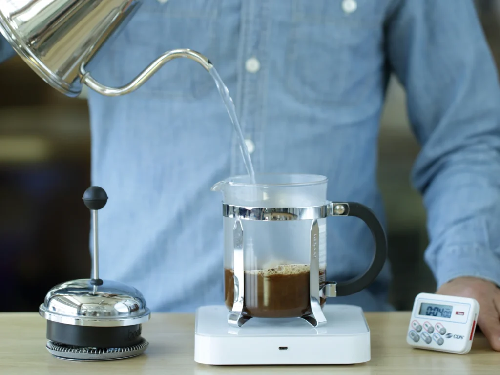 Perfect coffee measurements for French press
