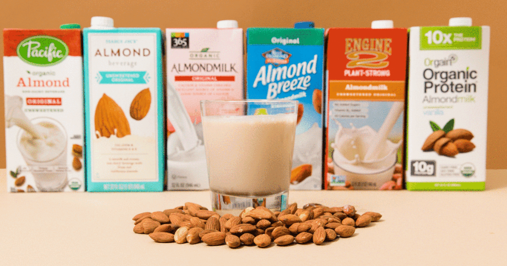 Using an espresso machine to froth almond milk
