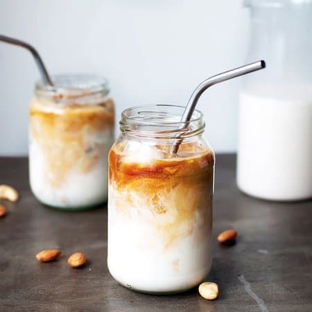 Recipes Using Frothed Almond Milk: Almond Milk Latte