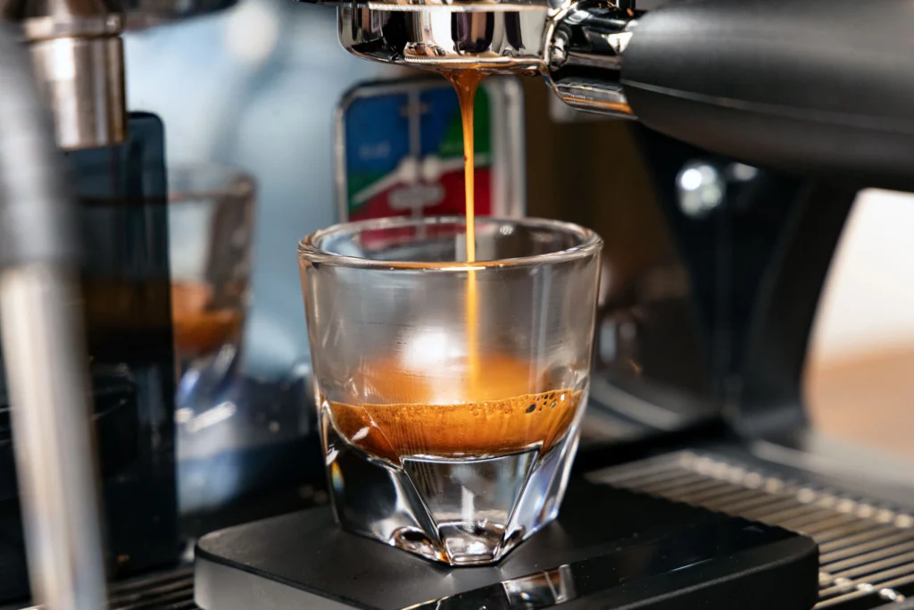 Mixing the proper amount of espresso into brownie batter: Using Liquid Brewed Espresso