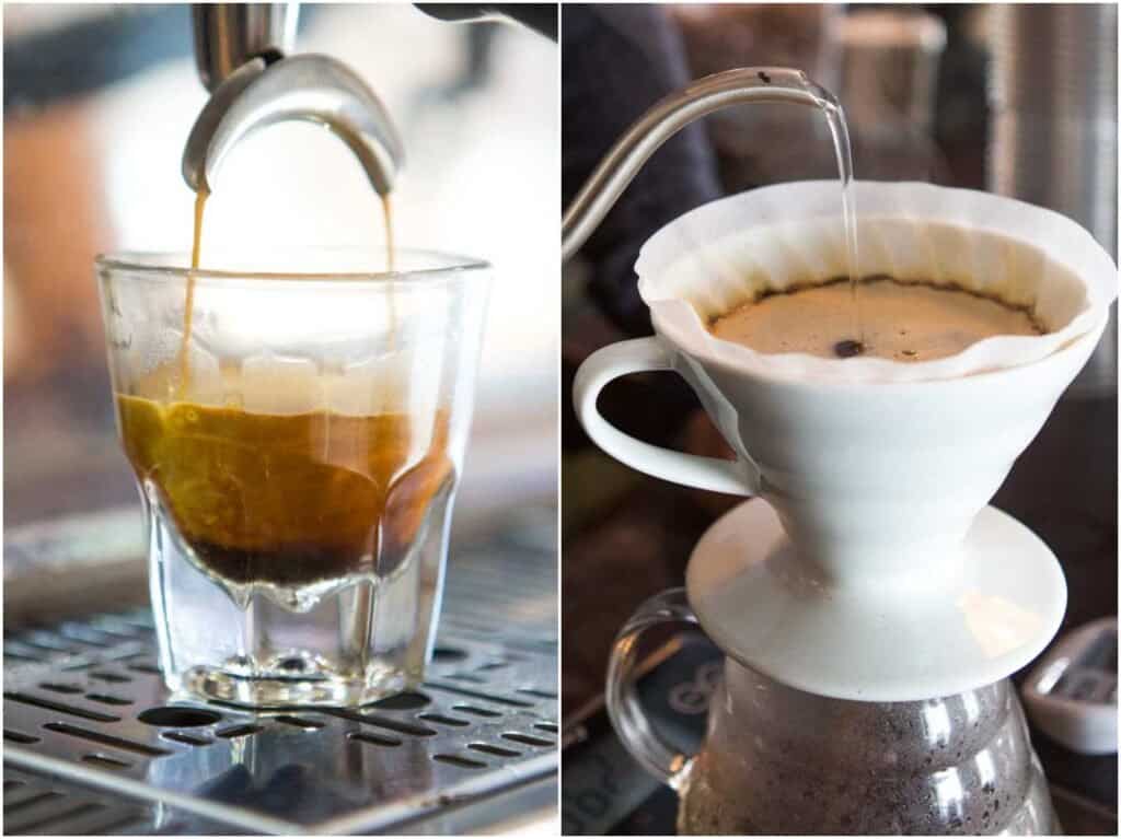 Exact caffeine dosage in three espresso shots: Espresso vs. Drip Coffee