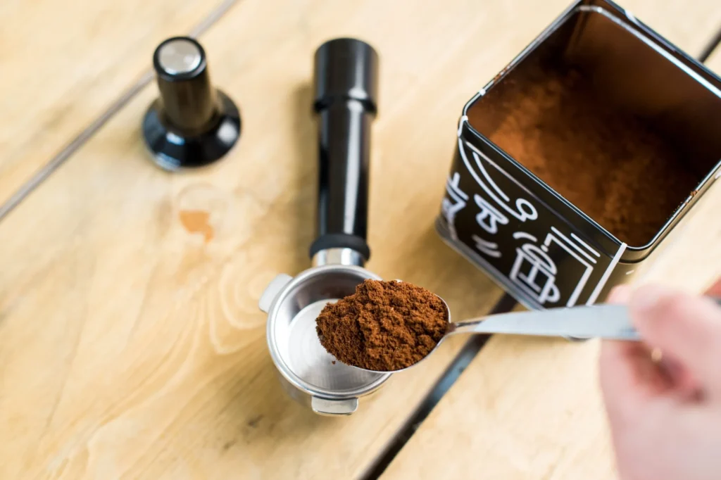 Mixing the proper amount of espresso into brownie batter: Using Instant Espresso Powder
