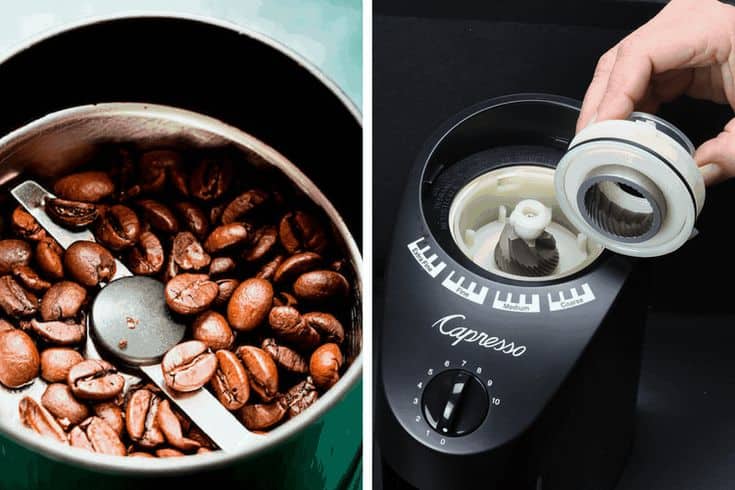 Contrasting blade and burr grinders for perfect coffee preparation.