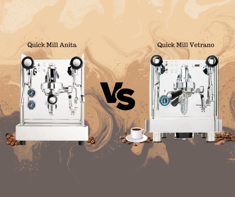 Quick Mill Anita vs Quick Mill Vetrano espresso machines side-by-side comparison