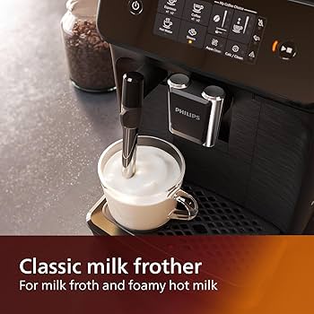 Philips 1200 Series Fully Automatic Manual Milk Frother (Panarello Steam Wand)