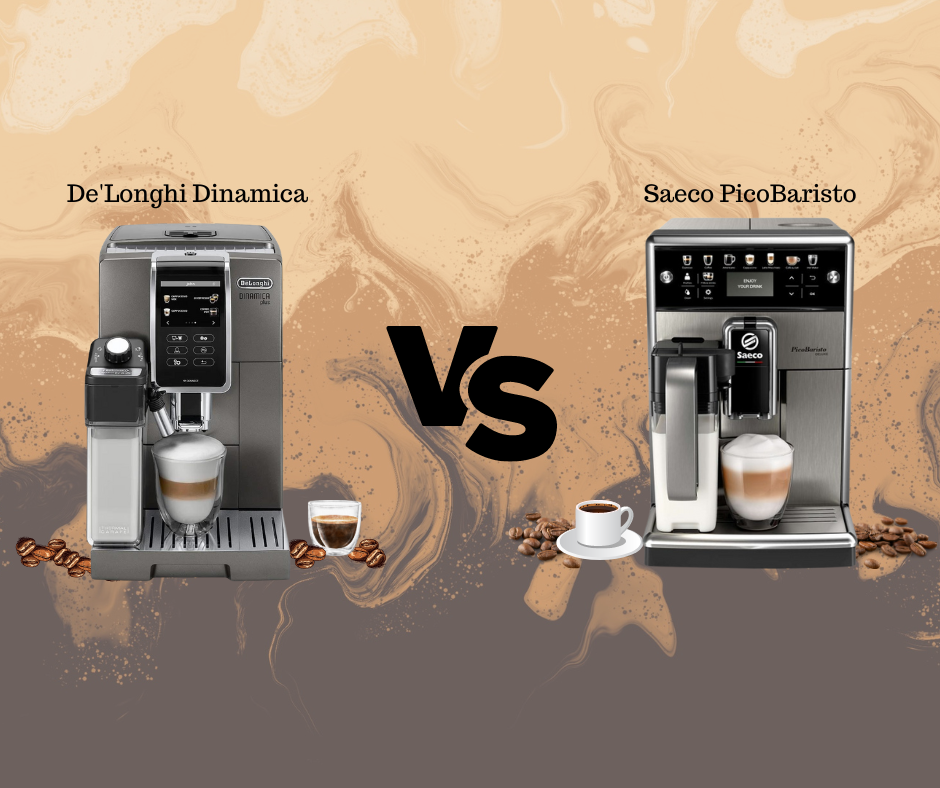 De'Longhi Dinamica vs Saeco PicoBaristo Espresso Machines Comparison