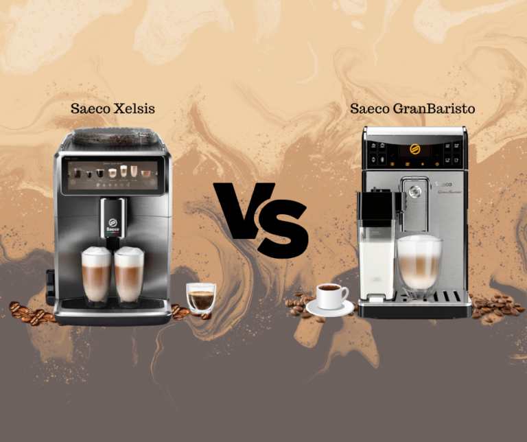 Saeco Xelsis vs. Saeco GranBaristo espresso machines side by side, showcasing their design and features