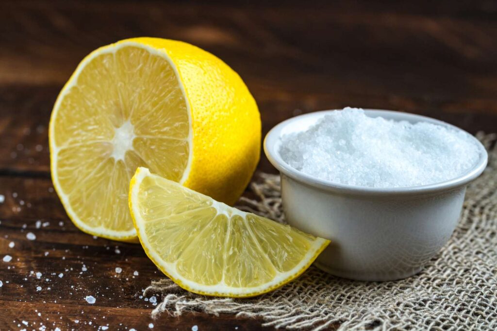 citric acid or lemon juice