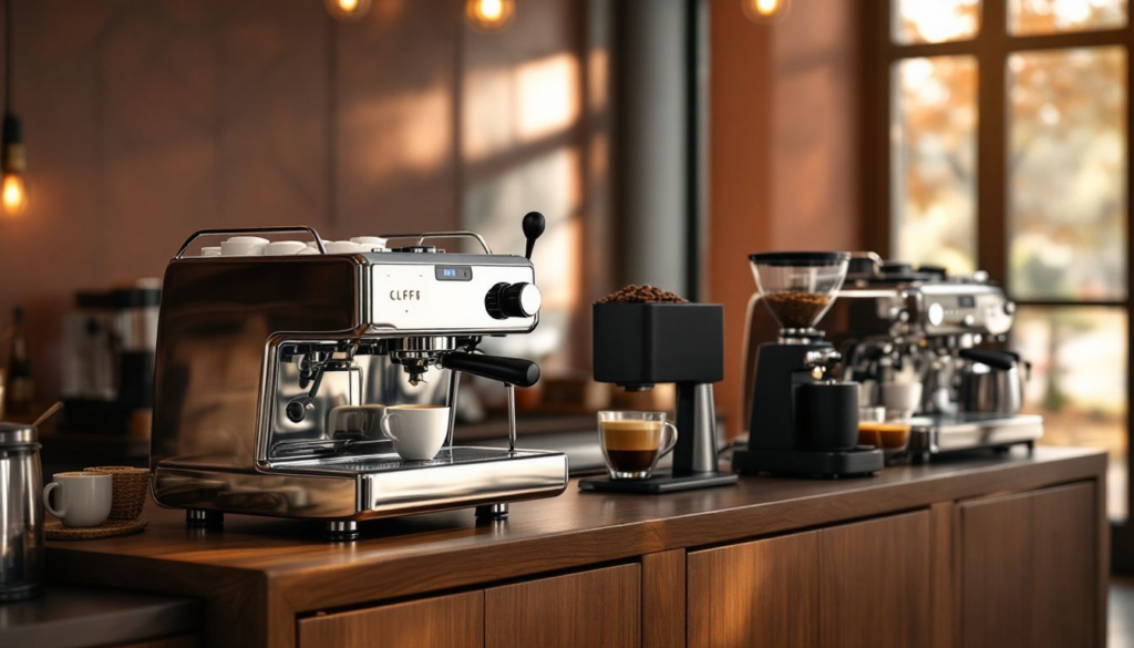 Various espresso equipment designed to reduce channeling.