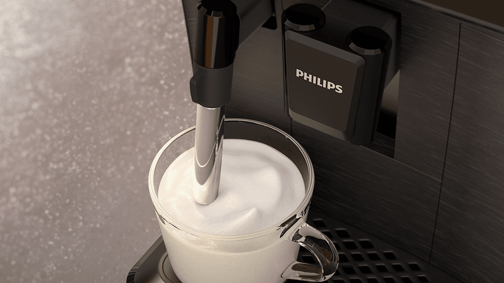 Philips 800 Series Fully Automatic Espresso Machine Frothing Milk