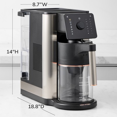 Aqua Optima Aurora 10 cup drip coffee maker machine size 