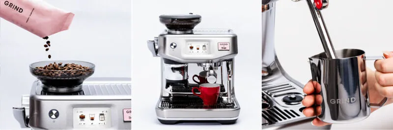 Home barista experience with the Grind x Sage Barista Touch™ Impress espresso machine.