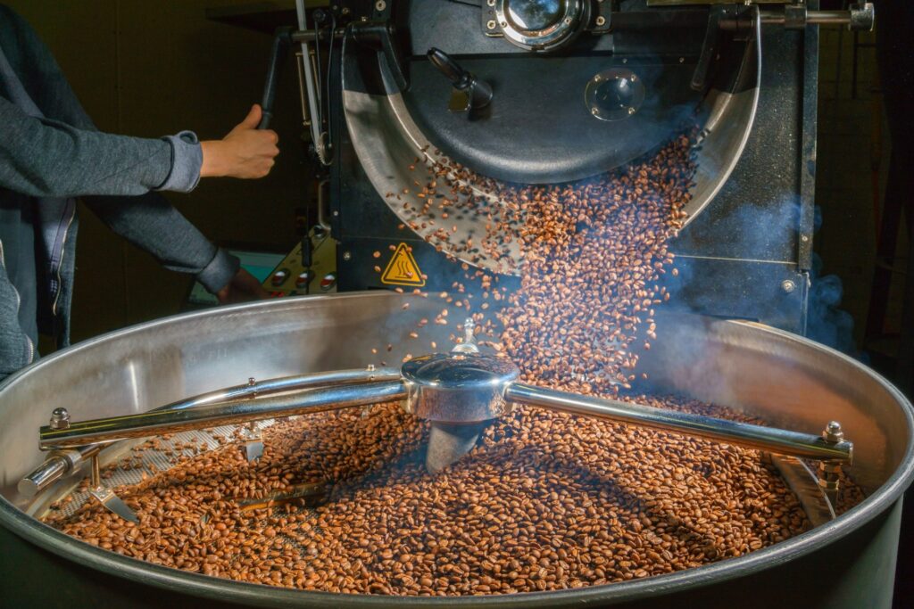 Roaster managing drum for dark Robusta roast