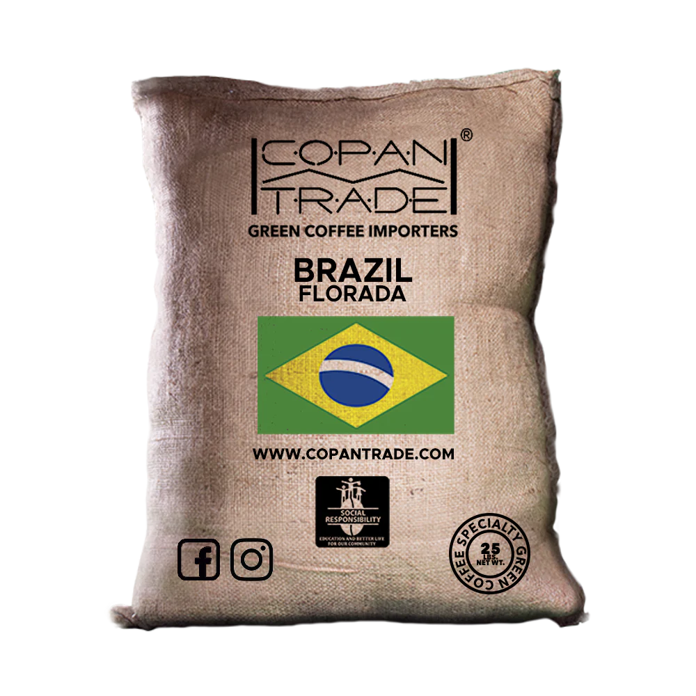 Espresso blend bag listing Brazil as first origin