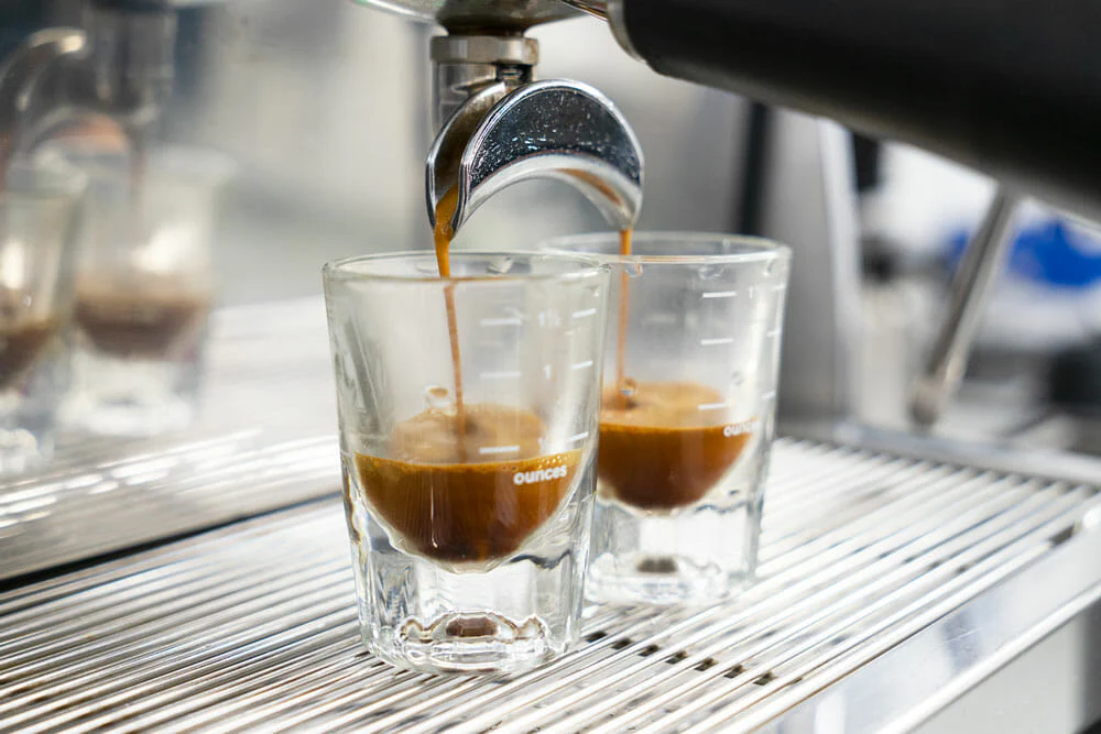 Espresso dial-in log showing Honduras espresso recipe
