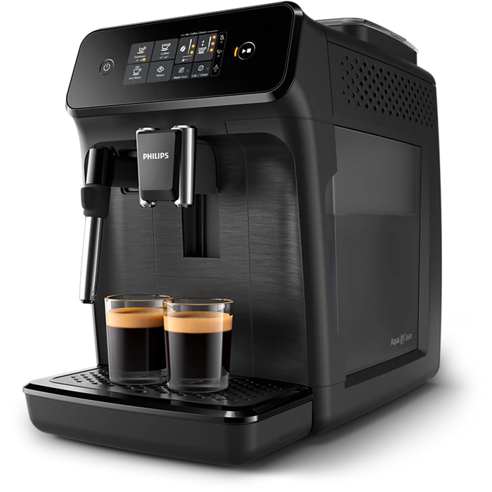 At their heart, both machines use Philips-Saeco’s Aroma Extract brewing technology—a system designed to automatically balance temperature and pressure for optimal espresso extraction.