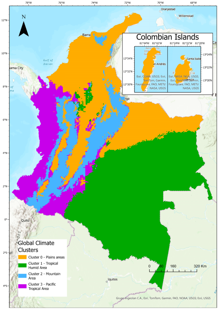 Microclimate Examples by Region like Nariño,Hauli ,Antioquia